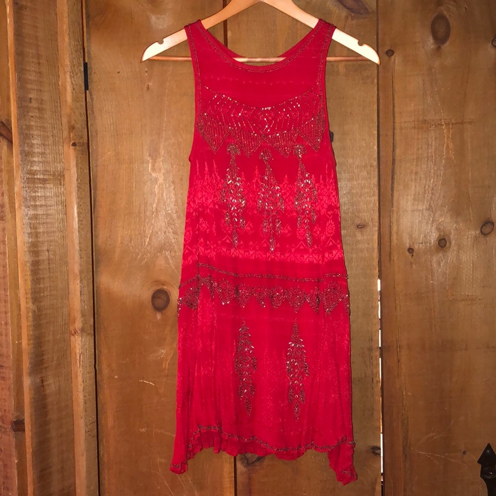 Free People Beaded Tunic Dress